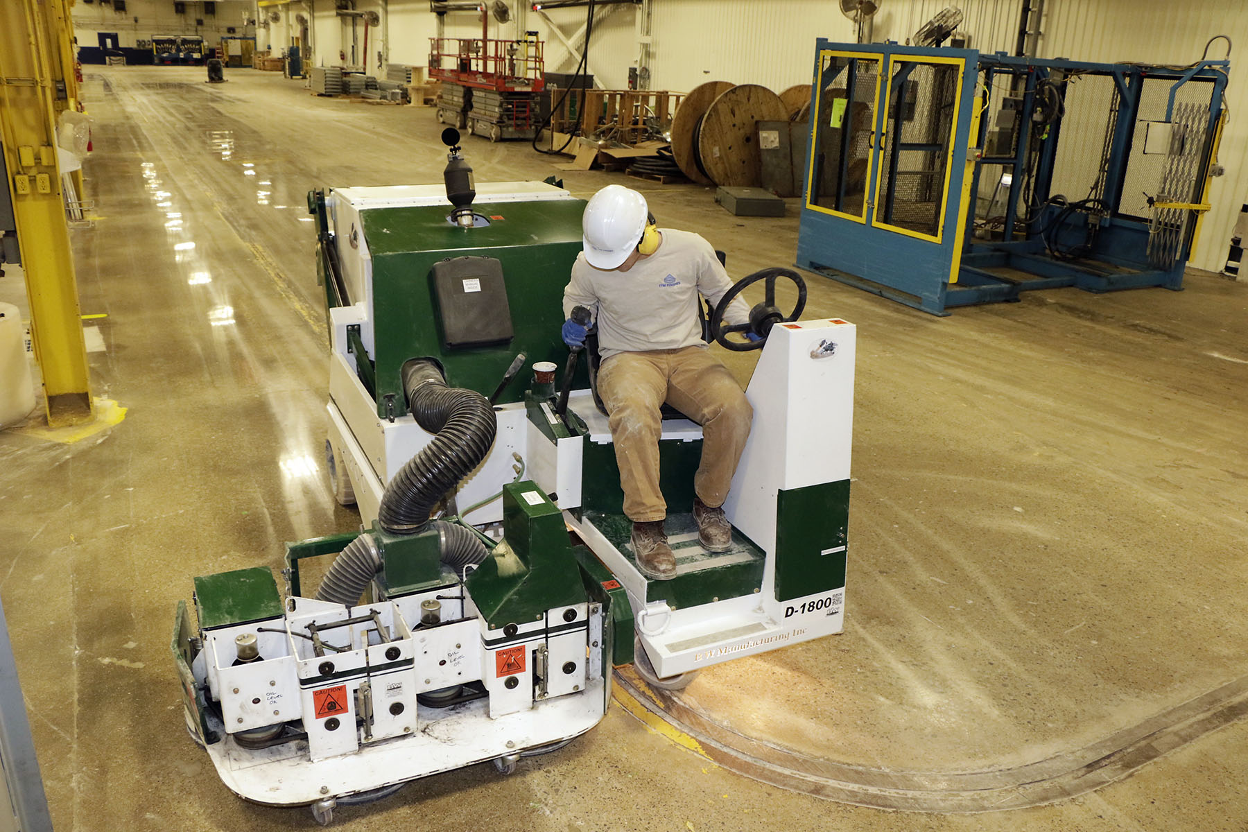 Polishing Warehouse Floor